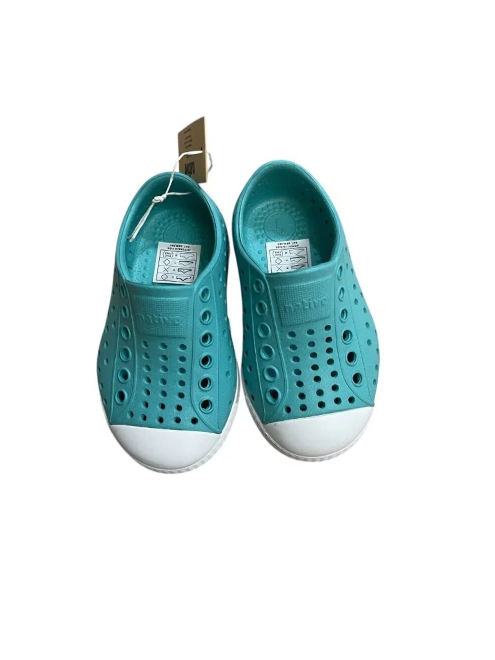 Native Jefferson Slip On Comfort Water Play Shoes Pool Blue (Teal) Toddler